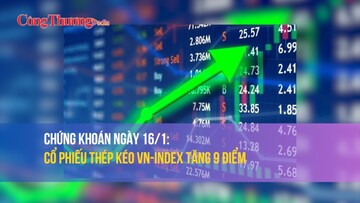Chứng khoán ngày 16/1: Cổ phiếu thép kéo VN-Index tăng 9 điểm