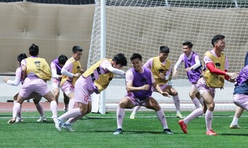 Cận cảnh đội tuyển Việt Nam tập luyện trước giờ quyết chiến với Indonesia