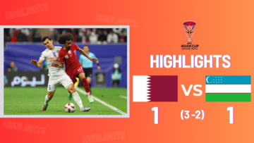 Qatar đánh bại Uzbekistan, giành vé vào vòng bán kết Asian Cup 2023