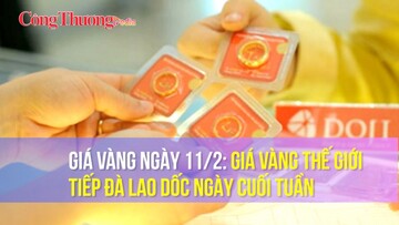 Giá vàng ngày 11/2: Giá vàng thế giới tiếp đà lao dốc ngày cuối tuần