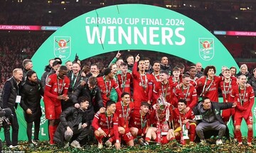 Van Dijk ghi bàn thắng duy nhất, Liverpool vô địch Carabao Cup