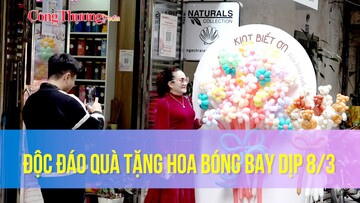 Độc đáo quà tặng hoa bóng bay dịp 8/3