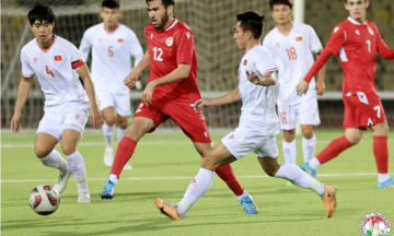 U23 Việt Nam bất bại trước U23 Tajikistan