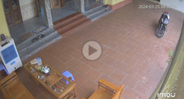 Camera ghi lại rung chấn do trận động đất gây ra sáng 25/3 tại Hà Nội