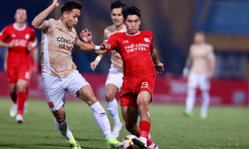 Thể Công Viettel thắng đậm Công an Hà Nội