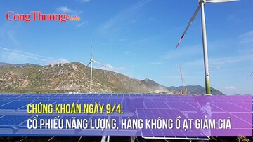 Chứng khoán ngày 9/4: Cổ phiếu năng lượng, hàng không ồ ạt giảm giá