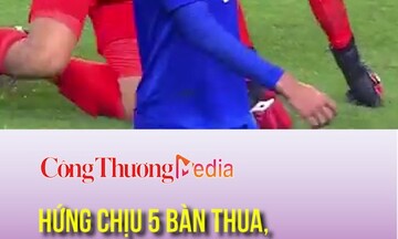 Hứng chịu 5 bàn thua, U23 Thái Lan trở về mặt đất