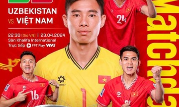 U23 Việt Nam tập luyện trước trận U23 Uzbekistan