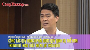 Công tác quy hoạch phải được quy định cụ thể hơn trong dự thảo Luật điện lực (sửa đổi)