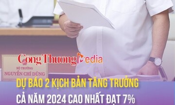 Dự báo 2 kịch bản tăng trưởng, cả năm 2024 cao nhất đạt 7%