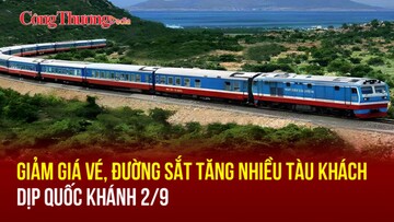 Giảm giá vé, đường sắt tăng nhiều tàu khách dịp Quốc khánh 2/9