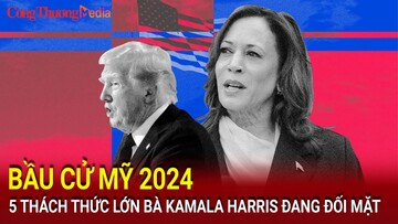 Bầu cử Mỹ 2024: 5 thách thức lớn bà Kamala Harris đối mặt là gì?