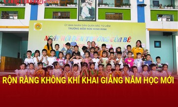 Rộn ràng không khí khai giảng năm học mới