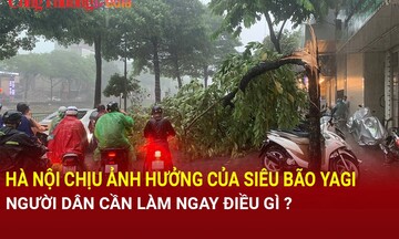 Hà Nội chịu ảnh hưởng của siêu bão Yagi, người dân cần làm ngay điều gì?