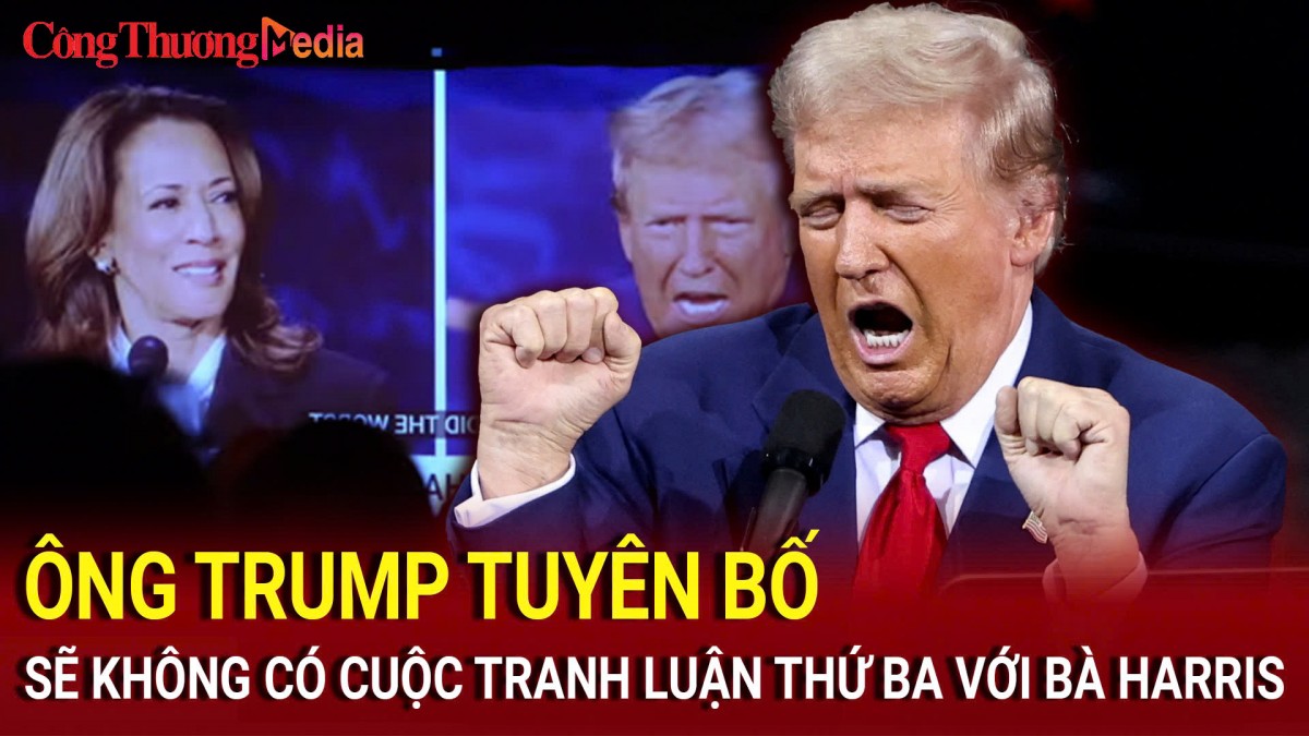 Bầu cử Mỹ 2024: Ông Trump tuyên bố sẽ không có cuộc tranh luận thứ ba với bà Harris