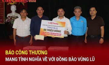 Báo Công Thương mang nghĩa tình về với đồng bào vùng lũ