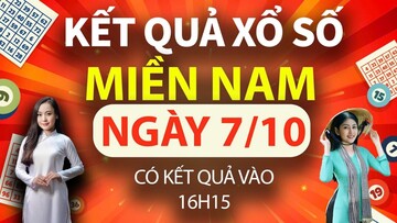 Kết quả xổ số miền Nam hôm nay 7/10/2024, XSMN 7/10, trực tiếp XSMN 7/10, KQXSMN