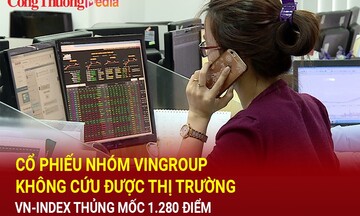 Chứng khoán ngày 21/10: Cổ phiếu nhóm Vingroup không cứu được thị trường, VN-index thủng mốc 1.280 điểm