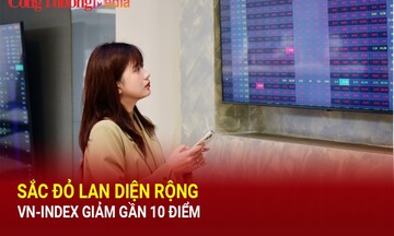 Chứng khoán ngày 22/10: Sắc đỏ lan diện rộng, VN-index giảm gần 10 điểm