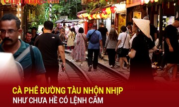 Cà phê đường tàu nhộn nhịp như chưa từng có lệnh cấm