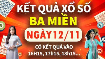 TRỰC TIẾP Kết quả Xổ số hôm nay 12/11/2024, kết quả xổ số miền Nam, KQXSMN, KQXSMB, KQXSMT ngày 12/11