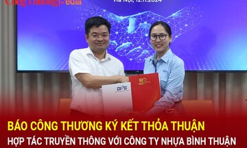 Báo Công Thương ký kết thỏa thuận hợp tác truyền thông với Công ty Nhựa Bình Thuận