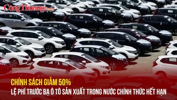 Chính sách giảm 50% lệ phí trước bạ ô tô sản xuất trong nước chính thức hết hạn