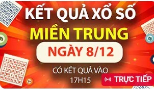 XSMT 8/12, trực tiếp Kết quả xổ số miền Trung hôm nay 8/12/2024, XSMT chủ Nhật, KQXSMT ngày 8/12