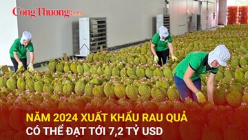 Năm 2024 xuất khẩu rau quả có thể đạt tới 7,2 tỷ USD