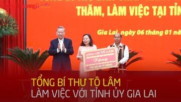Tổng Bí thư Tô Lâm mong muốn Gia Lai vươn lên phát triển nhanh, bền vững
