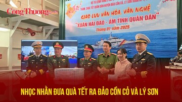 Nhọc nhằn đưa quà Tết ra đảo Cồn Cỏ và Lý Sơn
