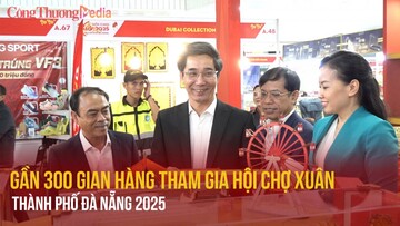 Gần 300 gian hàng tham gia Hội chợ Xuân TP Đà Nẵng 2025