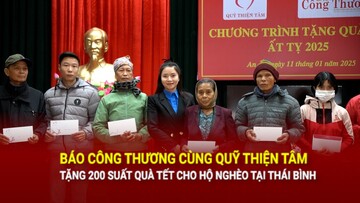 Báo Công Thương cùng Quỹ Thiện tâm tặng 200 suất quà Tết cho hộ nghèo tại Thái Bình