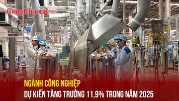 Ngành công nghiệp dự kiến tăng trưởng 11,9% trong năm 2025