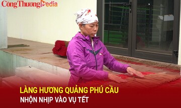 Làng hương Quảng Phú Cầu nhộn nhịp vào vụ Tết