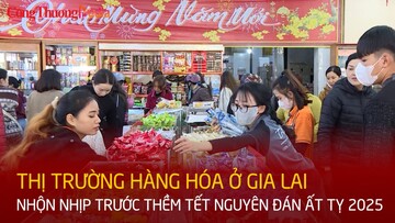 Thị trường hàng hóa ở Gia Lai nhộn nhịp trước thềm Tết Nguyên đán Ất Tỵ 2025