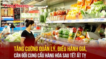 Tăng cường quản lý, điều hành giá, cân đối cung cầu hàng hóa sau Tết Ất Tỵ