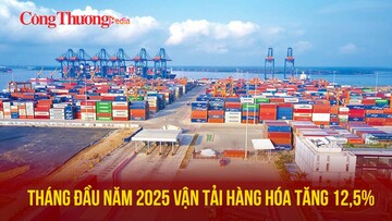Tháng đầu năm 2025 vận tải hàng hóa tăng 12,5%