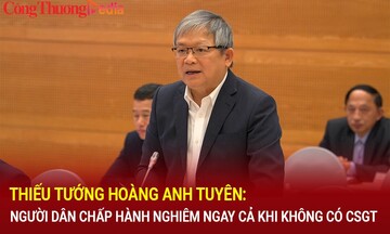 Thiếu tướng Hoàng Anh Tuyên: Người dân chấp hành nghiêm ngay cả khi không có cảnh sát giao thông