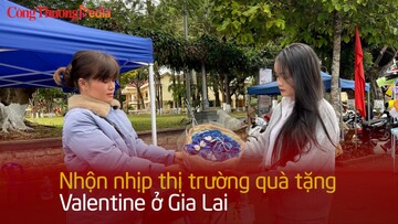 Nhộn nhịp thị trường quà tặng Valentine ở Gia Lai
