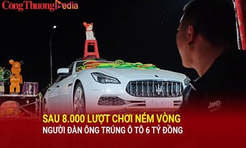 Sau 8.000 lượt chơi ném vòng, người đàn ông trúng ô tô 6 tỷ đồng