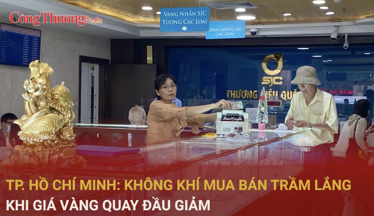 TP. Hồ Chí Minh: Giá vàng quay đầu giảm, người dân thờ ơ