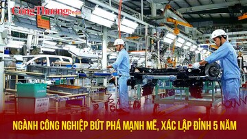 Ngành công nghiệp bứt phá mạnh mẽ, xác lập đỉnh 5 năm