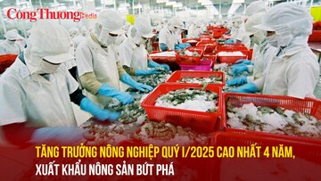 Tăng trưởng nông nghiệp quý I/2025 cao nhất 4 năm, xuất khẩu nông sản bứt phá