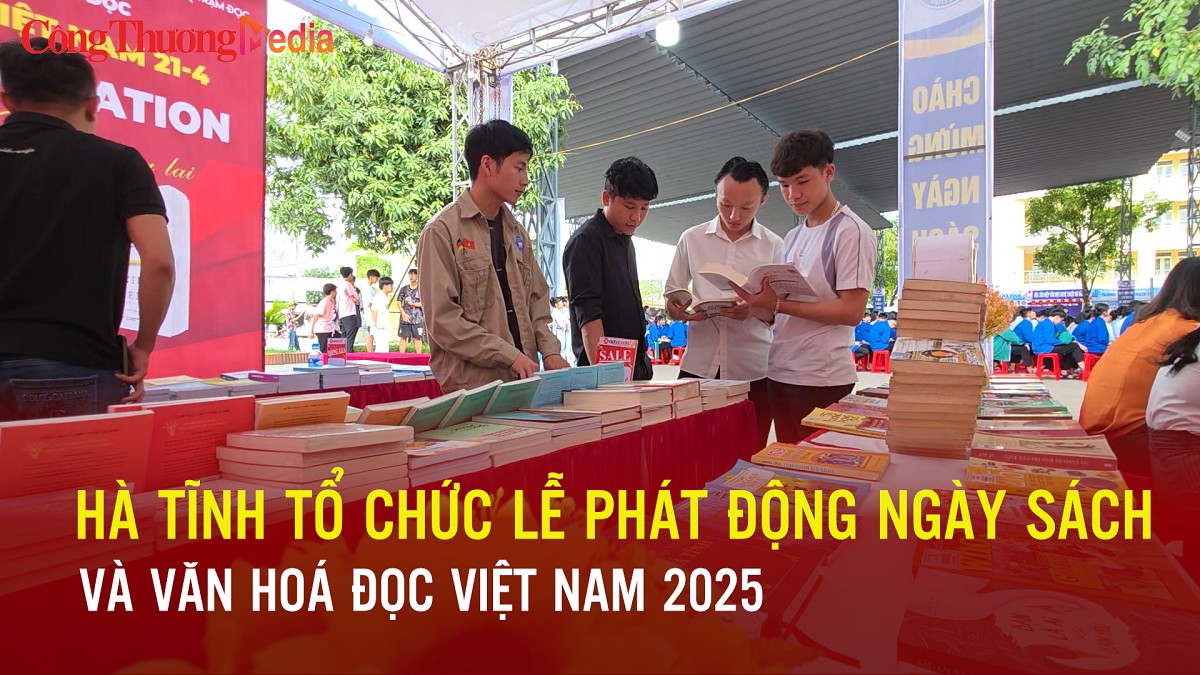 Hà Tĩnh tổ chức Lễ phát động Ngày sách và Văn hóa đọc Việt Nam 2025