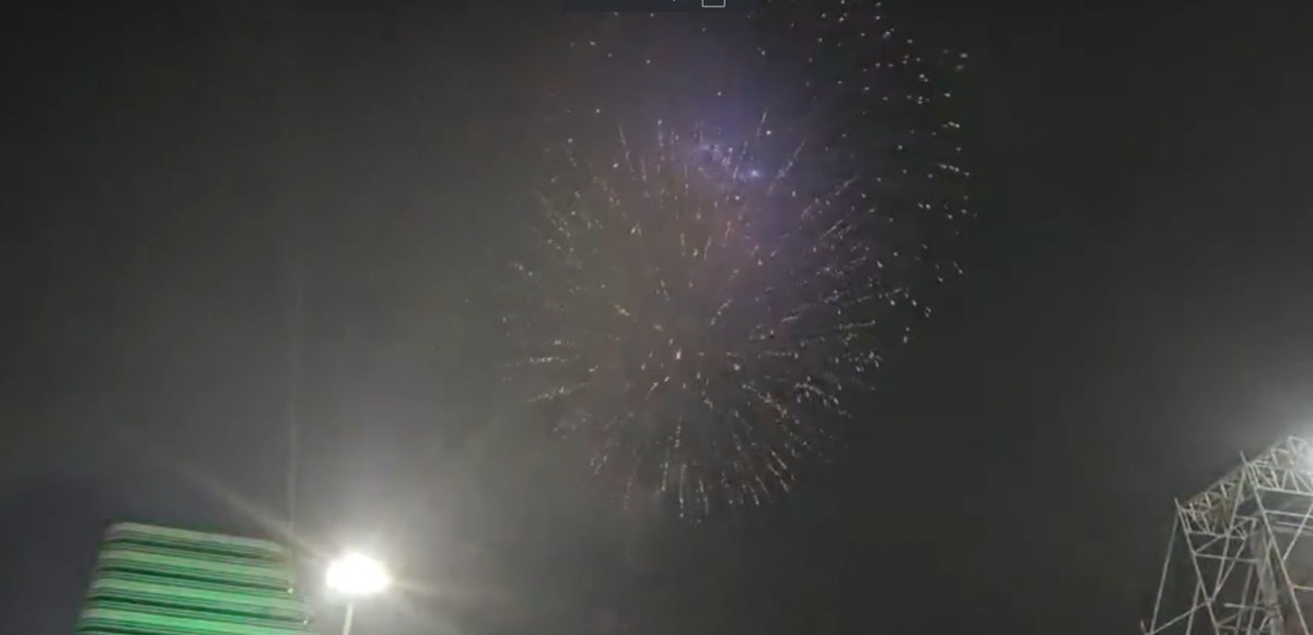 Màn trình diễn pháo hoa tại lễ hội