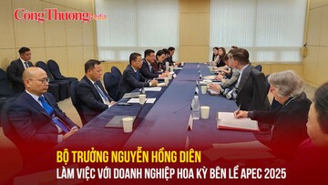 Bộ trưởng Nguyễn Hồng Diên làm việc với doanh nghiệp Hoa Kỳ bên lề APEC 2025