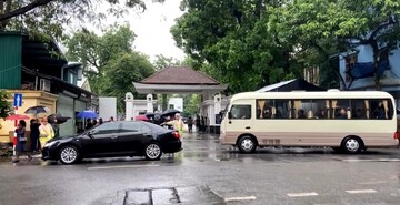 Khung cảnh tại Nhà tang lễ quốc gia