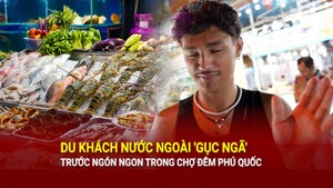Du khách quốc tế bị 'níu chân' trước món ngon trong chợ đêm Phú Quốc