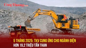 5 tháng 2025: TKV cung ứng cho ngành điện hơn 19,2 triệu tấn than